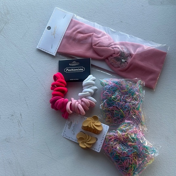 NEW Kids Hair Accessory Set - Pink and Multicolor - Picture 2 of 3